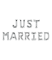 Paperdreams Folie ballon slinger - just married - thumbnail