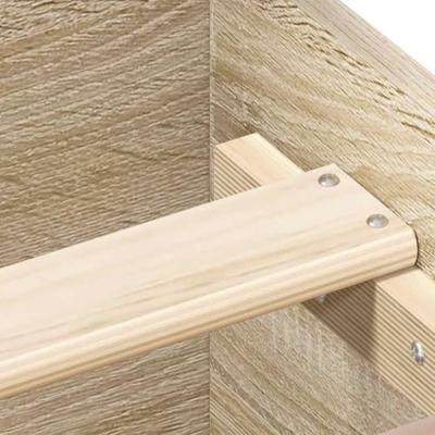Bedframe met hoofd- en voeteneinde sonoma eikenkleur 140x190 cm