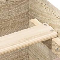 Bedframe met hoofd- en voeteneinde sonoma eikenkleur 140x190 cm - thumbnail