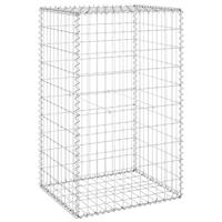 VidaXL Schanskorfmuur met deksels 60x50x150 cm gegalvaniseerd staal - thumbnail