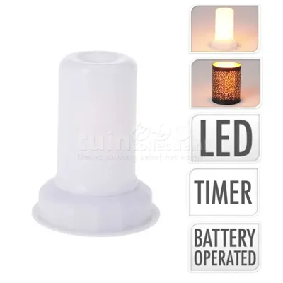 Lamp led met vlam effect met timer