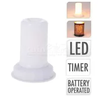 Lamp led met vlam effect met timer - thumbnail