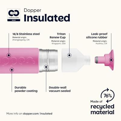 Dopper Insulated 580ml Pelican Pink