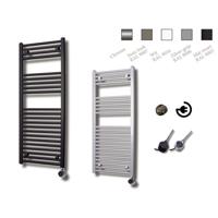 Elektrische Design Radiator Sanicare Plug En Play 111,8 x 45 cm Chroom Thermostaat Chroom 435 Watt Sanicare - thumbnail