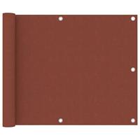 VidaXL Balkonscherm 75x300 cm oxford stof terracotta - thumbnail