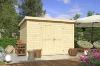 Outdoor Life Lotta Tuinhuis 300x250 cm 28 mm vuren blank- Lessenaarsdak- Onbehandeld vurenhout- Outdoor Life - thumbnail