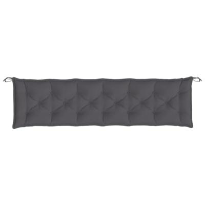 VidaXL Tuinbankkussens 2 st 200x50x7 cm oxford stof antracietkleurig
