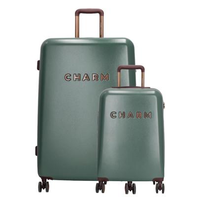 Charm London Capetown Travel Trolley Set-Green