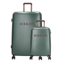 Charm London Capetown Travel Trolley Set-Green - thumbnail