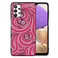 Samsung Galaxy A32 5G Leuk Telefoonhoesje Swirl Pink - thumbnail