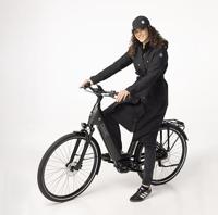 AGU Trench Coat Long Regenjas Urban Outdoor Dames - Zwart - XL - Waterdicht - thumbnail