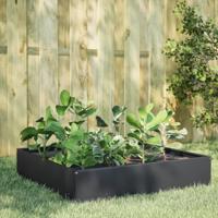 VidaXL Plantenbak verhoogd 100x100x33,5 cm staal antracietkleurig - thumbnail