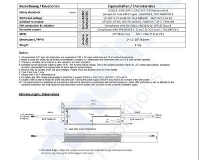 Barthelme LED-driver Constante spanning 240 W 0 mA - 10 A 24 V 1 stuk(s)