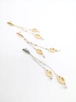 Forever & Eva O202L Lange Schelp Oorbel - thumbnail