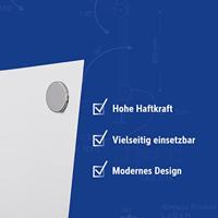 Maul Neodymium magneet (Ø x h) 10 mm x 1 mm Schijf, Zelfklevend Zilver 20 stuk(s) 6167196 - thumbnail