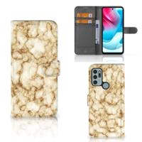Motorola Moto G60s | Bookcase | Marmer Goud - thumbnail