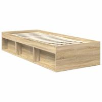 Bedframe met lade Sonoma Eiken 75 x 190 cm Massief grenenhout - thumbnail