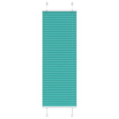 Pliss rolgordijn 45x150 cm stofbreedte 44,4 cm petrol groen