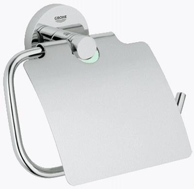 Grohe Essentials toiletrolhouder met klep chroom