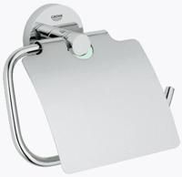 Grohe Essentials toiletrolhouder met klep chroom - thumbnail