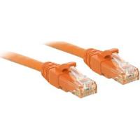 LINDY 48107 RJ45 Netwerkkabel, patchkabel CAT 6 U/UTP 1.00 m Oranje Snagless 1 stuk(s) - thumbnail