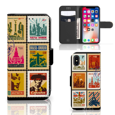 Apple iPhone X | Xs | Flip Cover | Postzegels Apple iPhone X | Xs | Flip Cover | Postzegels