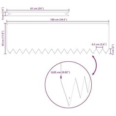 Tuinrand 20 pcs Bruin 100 x 0.05 x 20 cm Cortenstaal Tuinrand 20 pcs Bruin 100 x 0.05 x 20 cm Cortenstaal