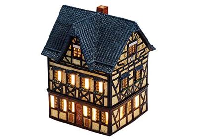 Wurm Lichthaus Glocken-Weinhaus Ahrweiler van porselein, bruin/zwart (B/H/D) 15x20x13cm.