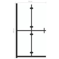 VidaXL Inloopdouchewand inklapbaar 70x190 cm esg-glas transparant - thumbnail