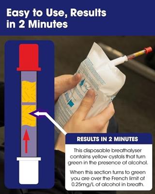 Alcosense Alcoholtester wegwerp NF gekeurd 2 Stuks