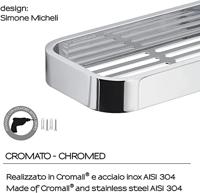 Zeephouder Sapho Smart 24.1x3x11.1 cm Chroom Sapho - thumbnail
