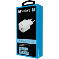 Sandberg AC Charger Dual USB 2.4+1A EU - thumbnail