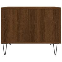 Salontafel 50x50x40 cm bewerkt hout bruin eikenkleur - thumbnail