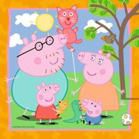 Ravensburger familie en vrienden van peppa pig legpuzzel, 3x49st. - thumbnail