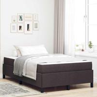 Boxspring bed Bruin 120 x 190 cm Stof en Engineered Hout - thumbnail