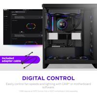 NZXT performance fan f280x rgb case fans (zwart, 2 stuks, 280 x 140 x 30 mm, pwm) - thumbnail