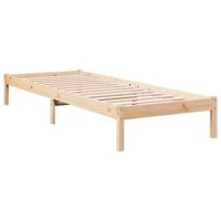 Bedframe extra lang zonder matras massief grenenhout 90x210 cm - thumbnail