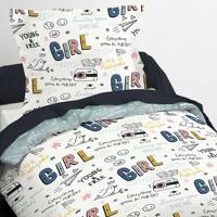 Dekbedovertrek Kids First TODAY Wit Eenpersoonsbed - thumbnail