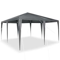 Partytent Antraciet en Wit 400 x 400 x 266 cm - thumbnail