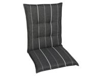GO-DE Textil Tuinkussen (Stoelkussens voor stoelen met een normale rugleuning, Antraciet) - thumbnail