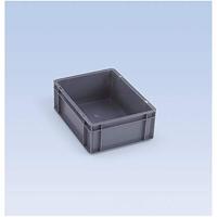 LA-KA-PE Transportstapelbak | L400xB300xH270mm | groen PP handgreepopening | zijwanden gesloten | 1 stuk - TK400/270-0 GRÜN TK400/270-0 GRÜN - thumbnail