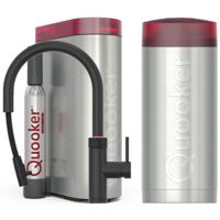 Quooker Flex Round Keukenkraan Set - Kokend Warm- en Koud Water - Uittrekbare Slang - Zwart - Inclusief COMBI+ Reservoir & CUBE - Direct Gekoeld Bruisend Water - thumbnail