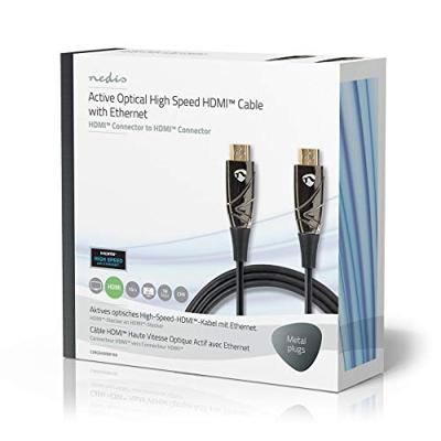 Nedis Actieve Optische High Speed HDMI-Kabel met Ethernet | 15 m | 1 stuks - CVBG3400BK150 CVBG3400BK150 Nedis Actieve Optische High Speed HDMI-Kabel met Ethernet | 15 m | 1 stuks - CVBG3400BK150 CVBG3400BK150