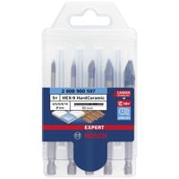 Bosch Accessories EXPERT HEX-9 HardCeramic 2608900597 Tegelboorset 5-delig 4 mm, 5 mm, 6 mm, 8 mm, 10 mm Zeskant schacht 5 stuk(s) - thumbnail