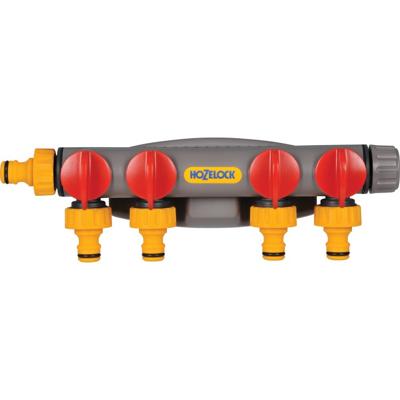 Hozelock 4-weg-kraankoppeling | PVC | 1 stuk - 2150R0000 2150R0000