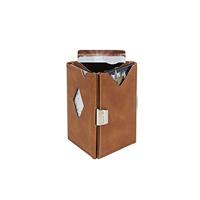 Exentri leren portemonnee cognac - thumbnail