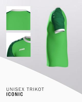 JAKO 4224 Shirt Iconic Km - Zachtgroen/Sportgreen - M