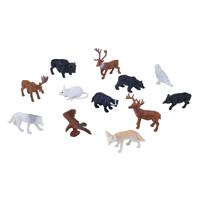 Mojo wildlife mini bosdieren speelset, 12dlg. - 380054 - thumbnail