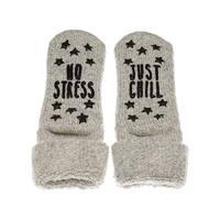 Homesocks huis sokken met antislip - Antislip sokken met extra grip - Siliconen - Wollen winter sokken - 38 - Grijs | Dames slip - Onderbroek - - - thumbnail