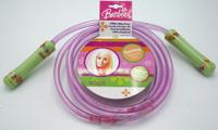 Van Der Doelen Barbie springtouw 214 cm lang met glitter touw van kunststof - thumbnail